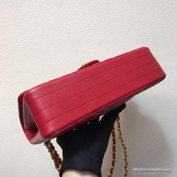CHANEL香奈兒 独家背景实拍 cf2.55三行纹1112# 最顶级版本 最新细球纹 原厂小牛皮 時尚百搭 鏈條單肩斜挎包  Cco1000